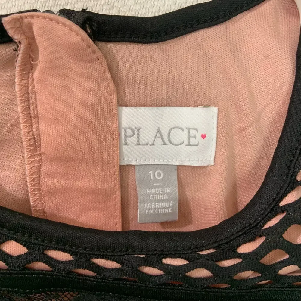 Place Girl’s Lacey Dress 10 Fully‎ lined Back Zipper